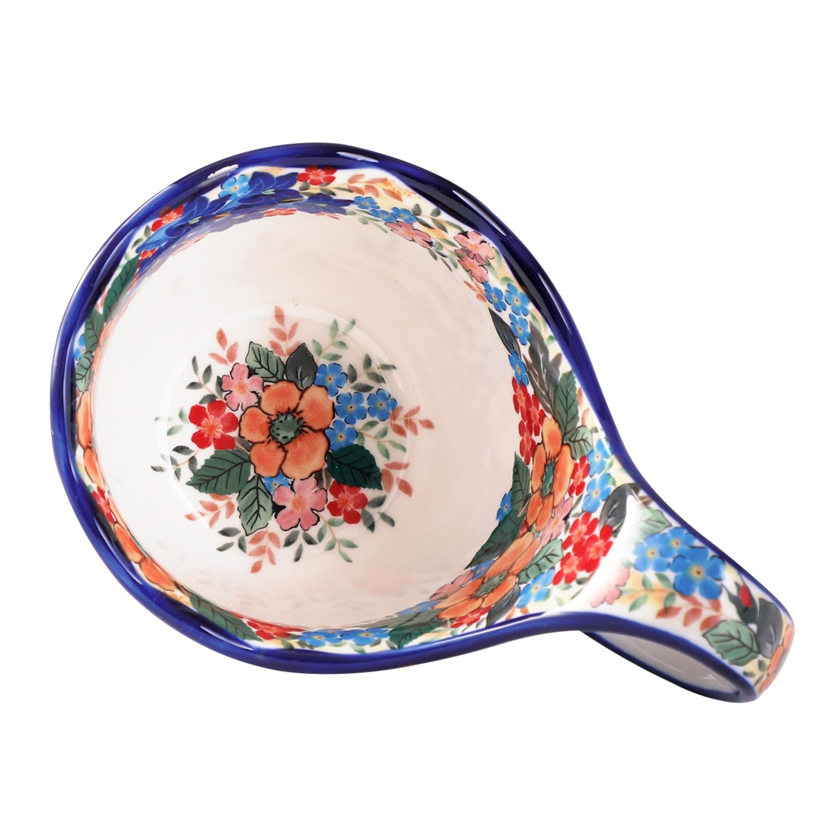 ALMA hand-painted ceramic bowl adds color to every table setting