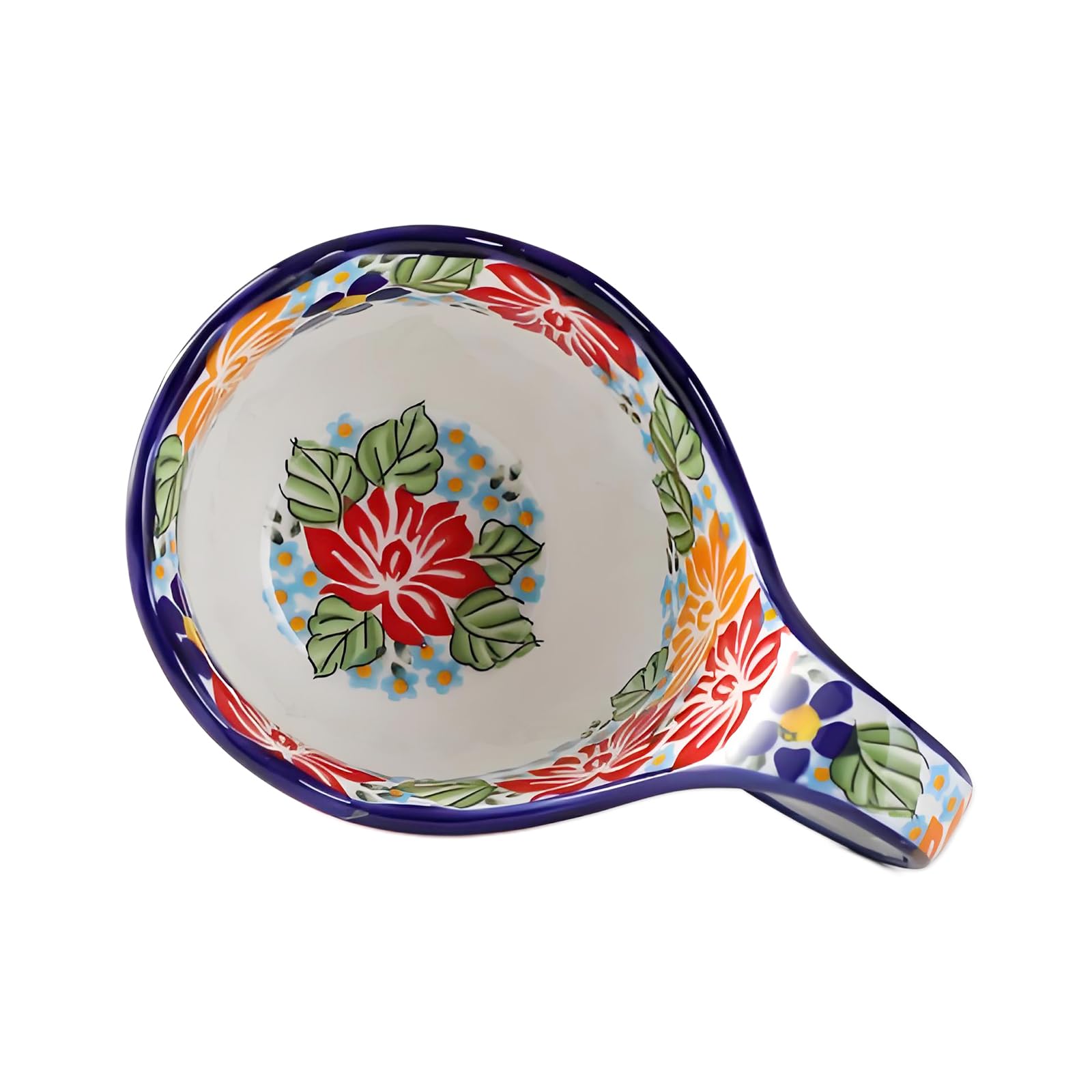 ALMA large-handle ceramic bowl shown from top for comfortable lifting.