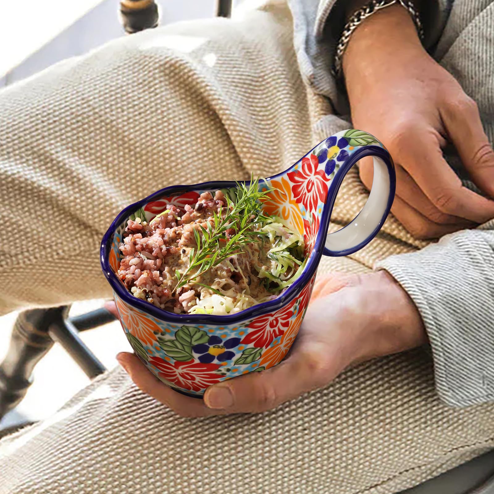 ALMA microwave-safe 18oz soup bowl for piping hot servings and quick reheats.