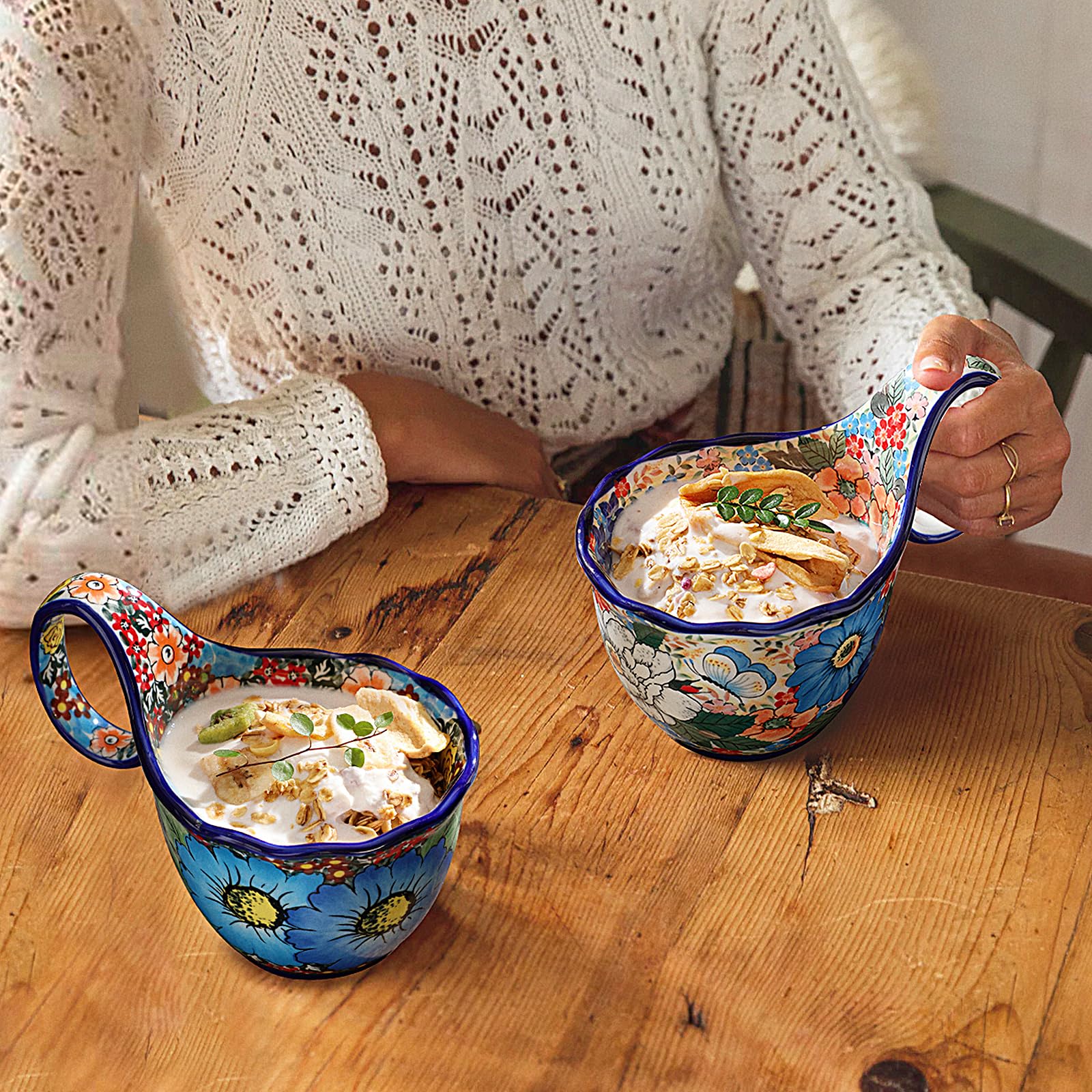 ALMA vintage-inspired bowl for soups, cereals, and desserts