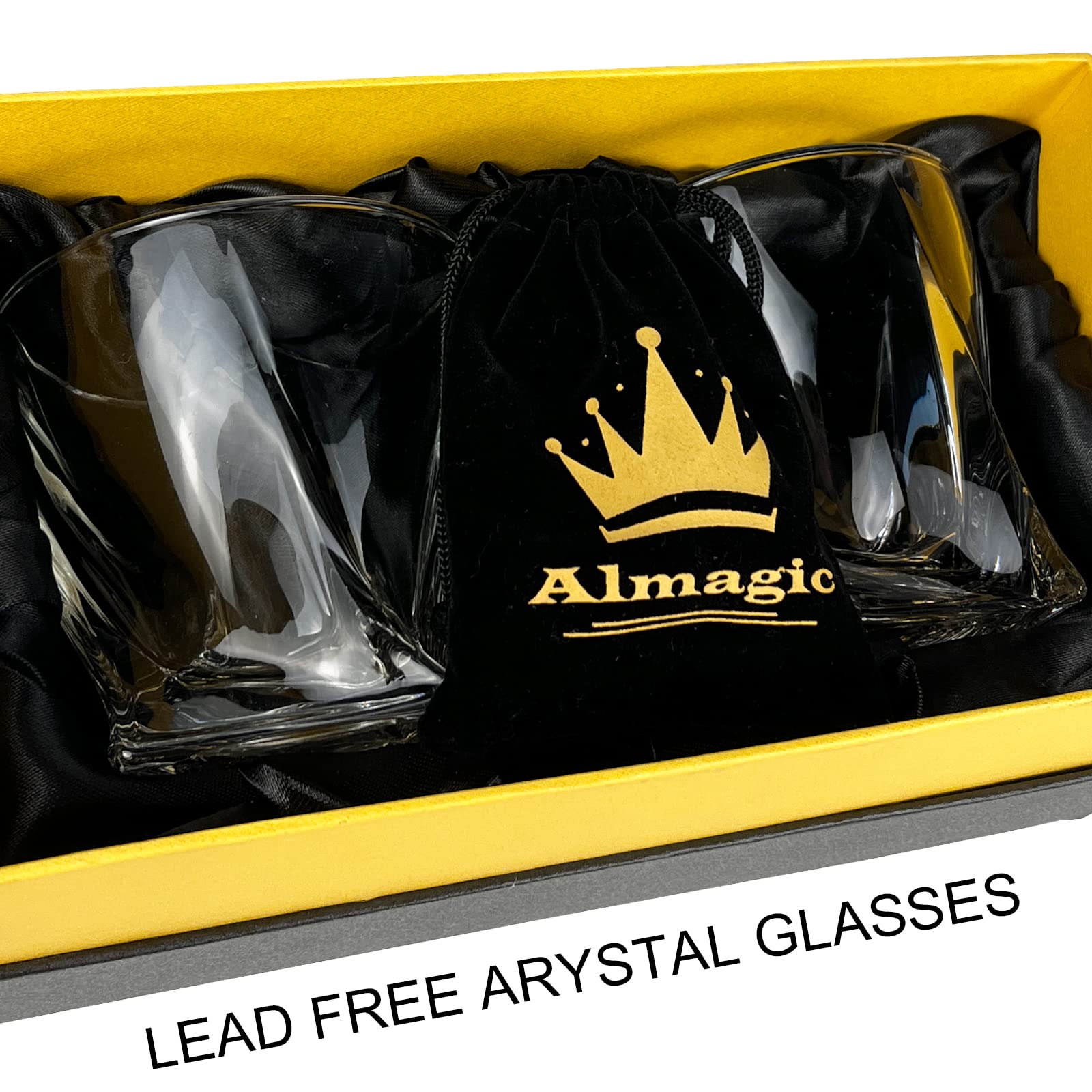Almagic dad birthday gift idea glass set for a thoughtful present.