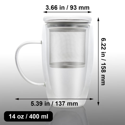 Almagic fine mesh infuser delivers smooth, leaf-free tea with one clean pour