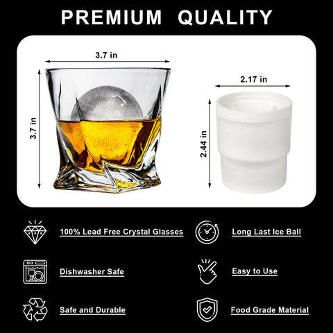 Almagic ice ball molds delivering smoother whiskey and elegant presentation