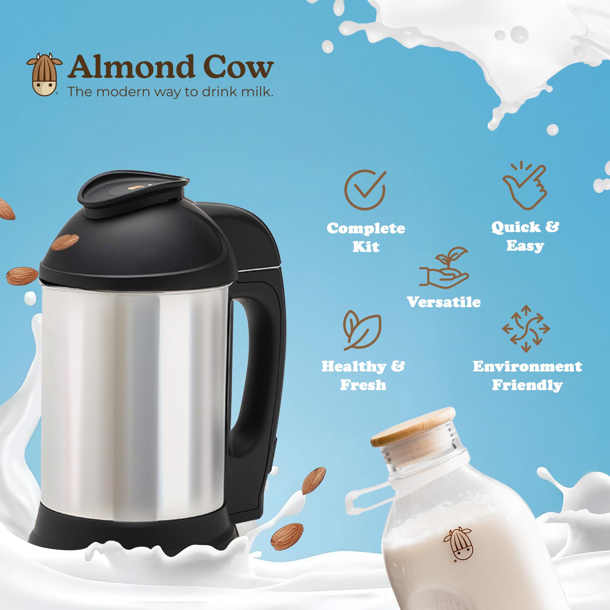 Almond Cow nuts and seeds ready for creamy milk.