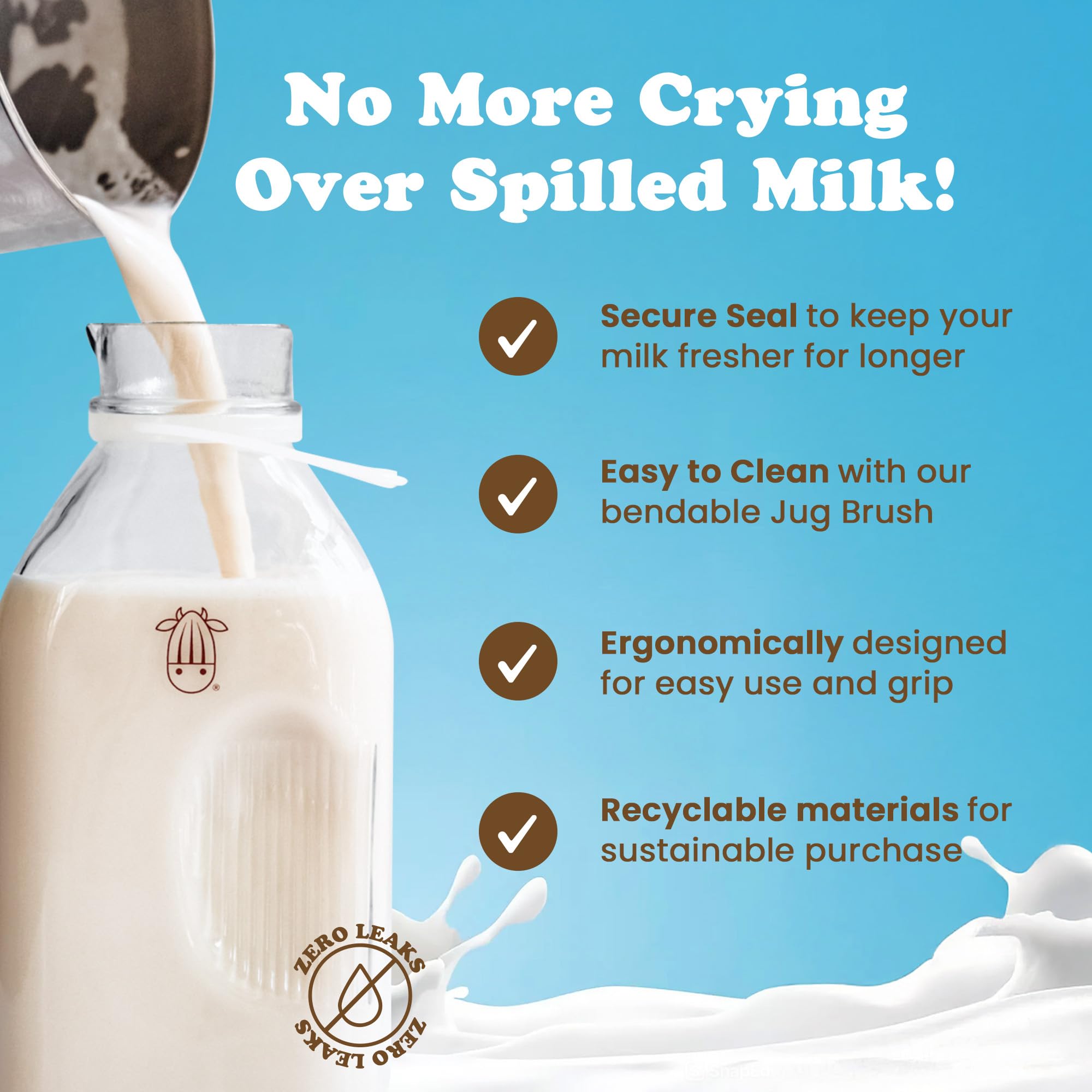 Almond Cow outdoor-ready bottle designed for picnics.