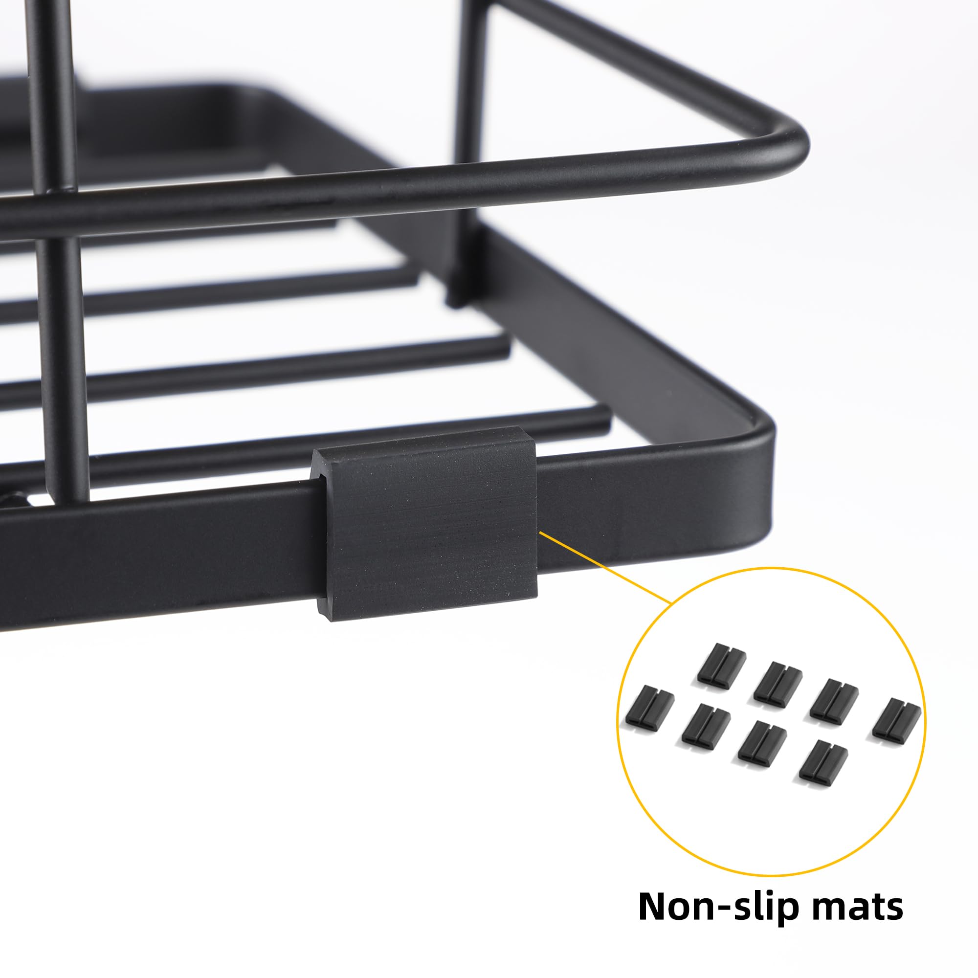 ALOCEO included adhesive backs and non-slip pads for stable placement.