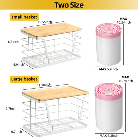 ALOCEO durable two-pack for versatile pantry and kitchen organization.
