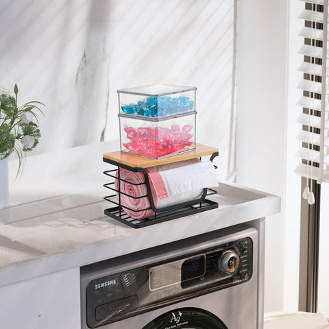 ALOCEO small wall basket mounted on wall saves cabinet space