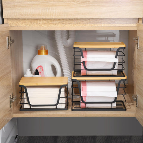 ALOCEO under-sink organizer ideal for kitchen or laundry area storage