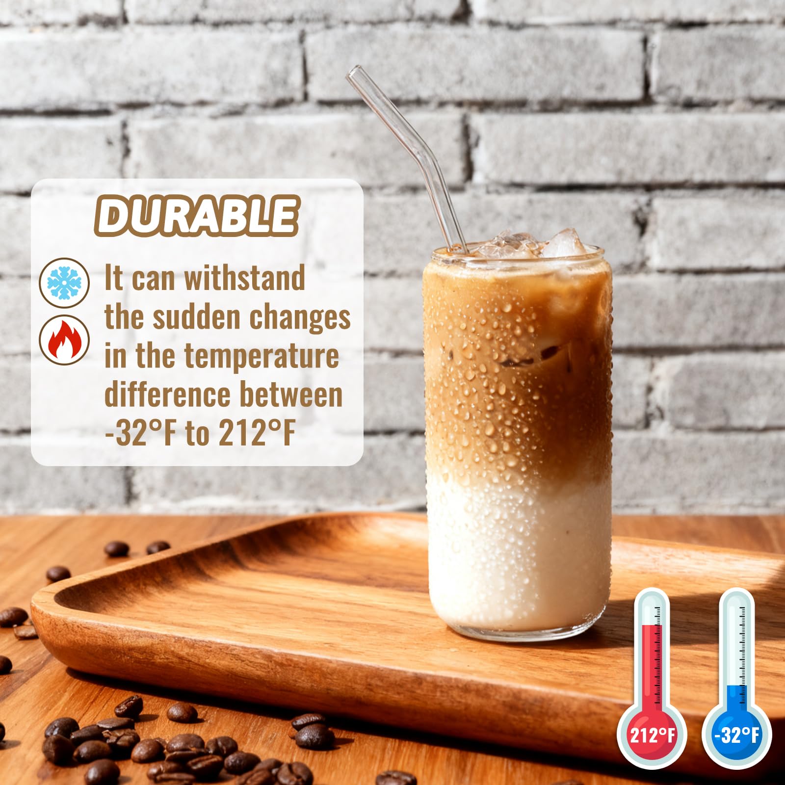 Alotpower bamboo lids provide a pure taste and plastic-free sealing
