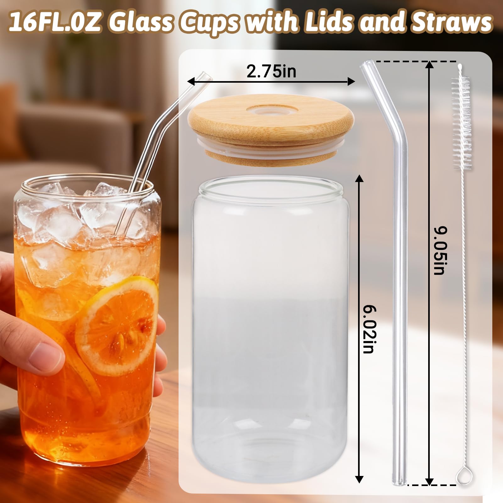 Alotpower borosilicate glass tumbler showcases durable, heat-resistant drinkware for hot and cold beverages