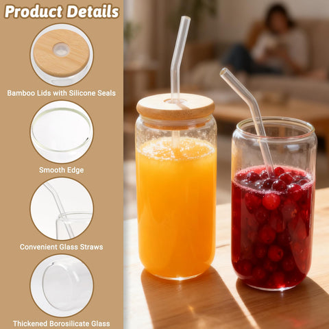 Alotpower glass straws offer reusable sipping with a clean, minimalist look