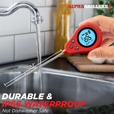 Alpha Grillers multi-use thermometer for meats, liquids, and candy