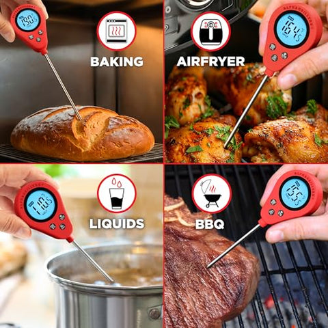 Alpha Grillers water-resistant thermometer IP66 for kitchen and outdoor use