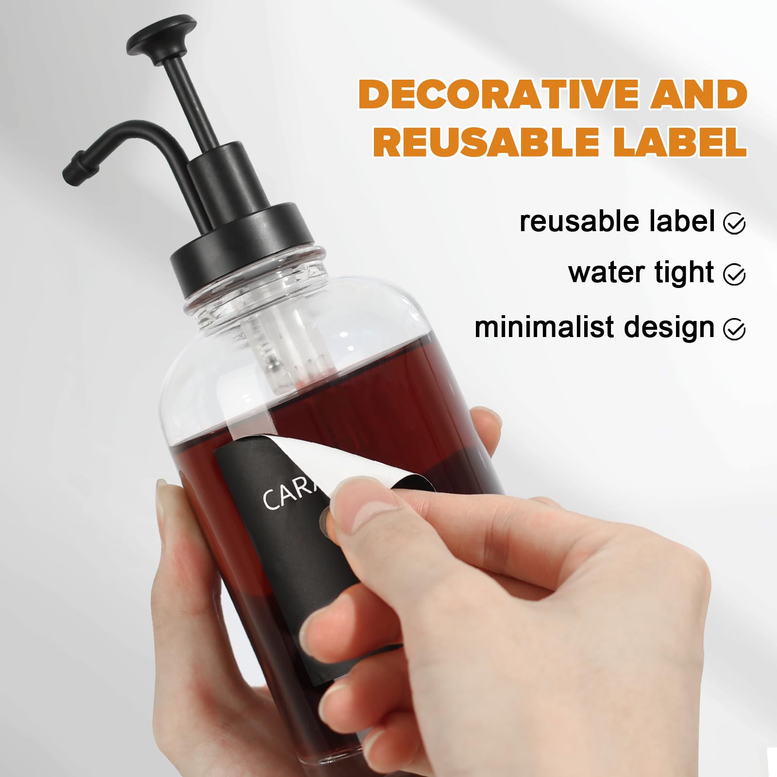 ALPIRIRAL glass syrup bottle kit combines elegance with durability
