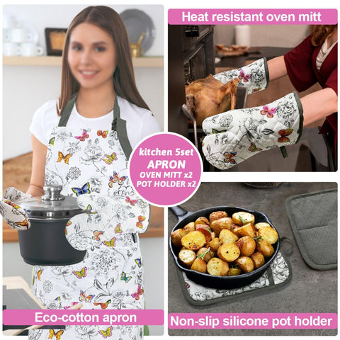 Alselo butterfly pot holder with silicone grip for secure lifting.