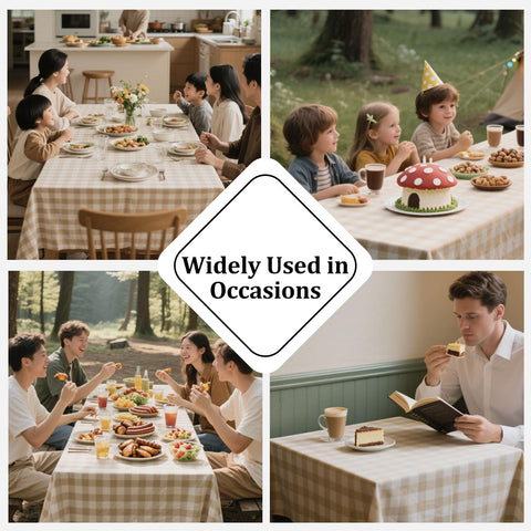 Alsoo care-friendly tablecloth: machine washable and fade resistant