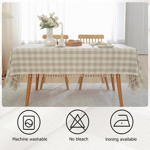 Alsoo Checkered Tablecloth ideal for weddings and parties.