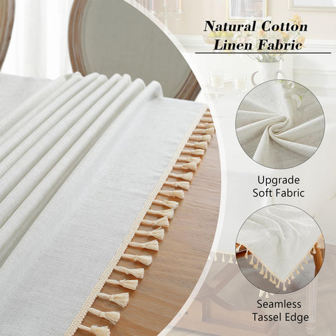 Alsoo cotton-linen texture close-up showing durable wrinkle-free fabric