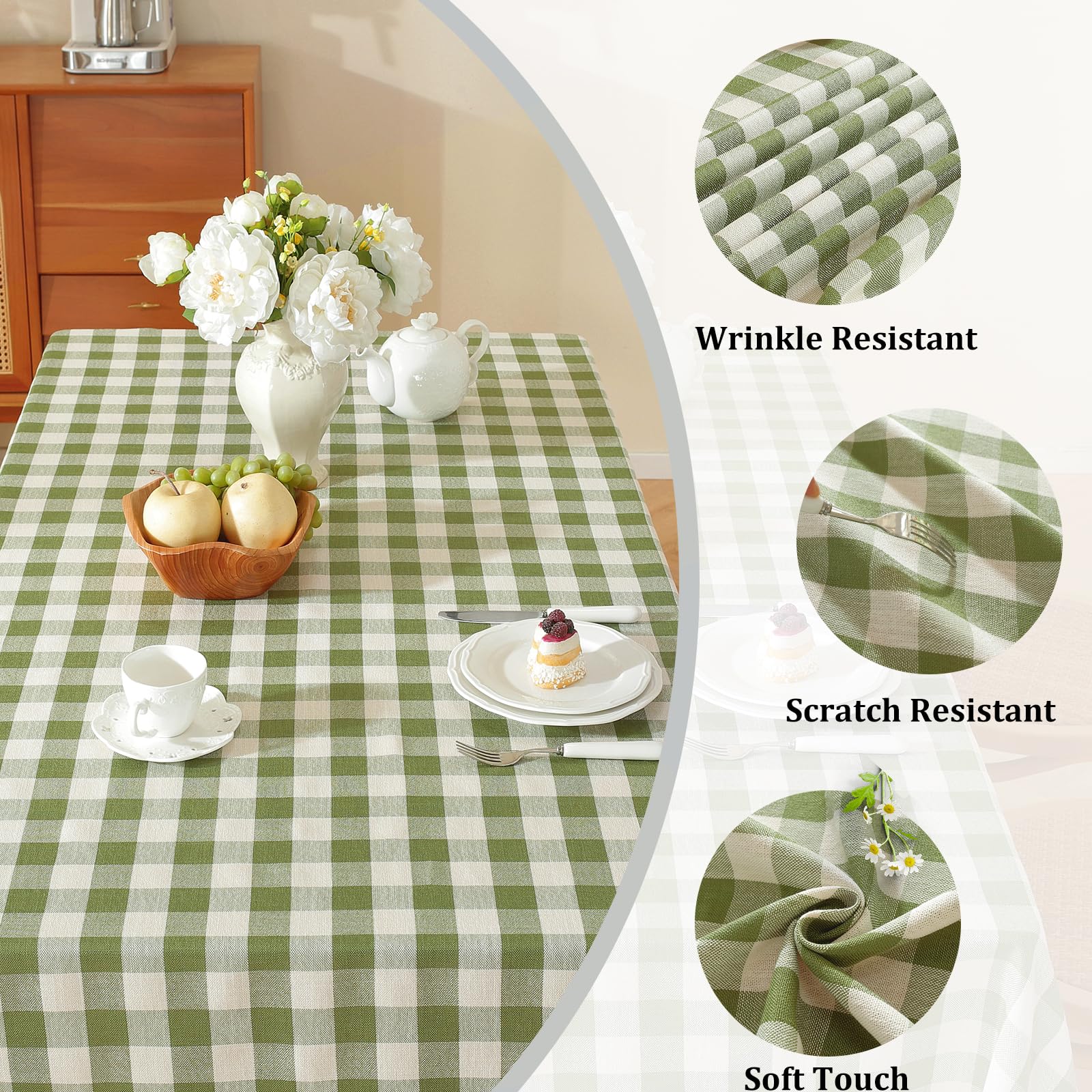 Alsoo tablecloth on a dining table enhances everyday meals.