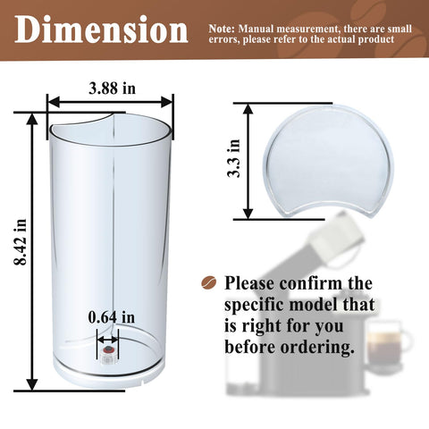 Alsoyixia lid and tank replacement for XN9105 with clear water level view