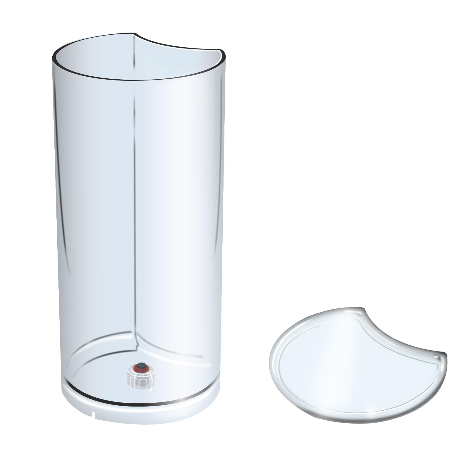 Alsoyixia water tank with lid cover for XN910B coffee maker showing dust protection