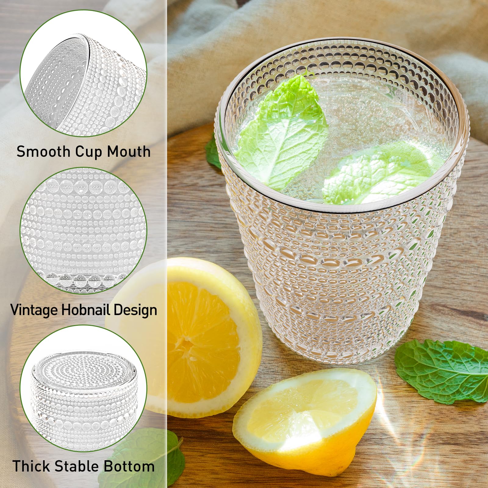 AltarreT embossed bead design glass adds European retro charm.