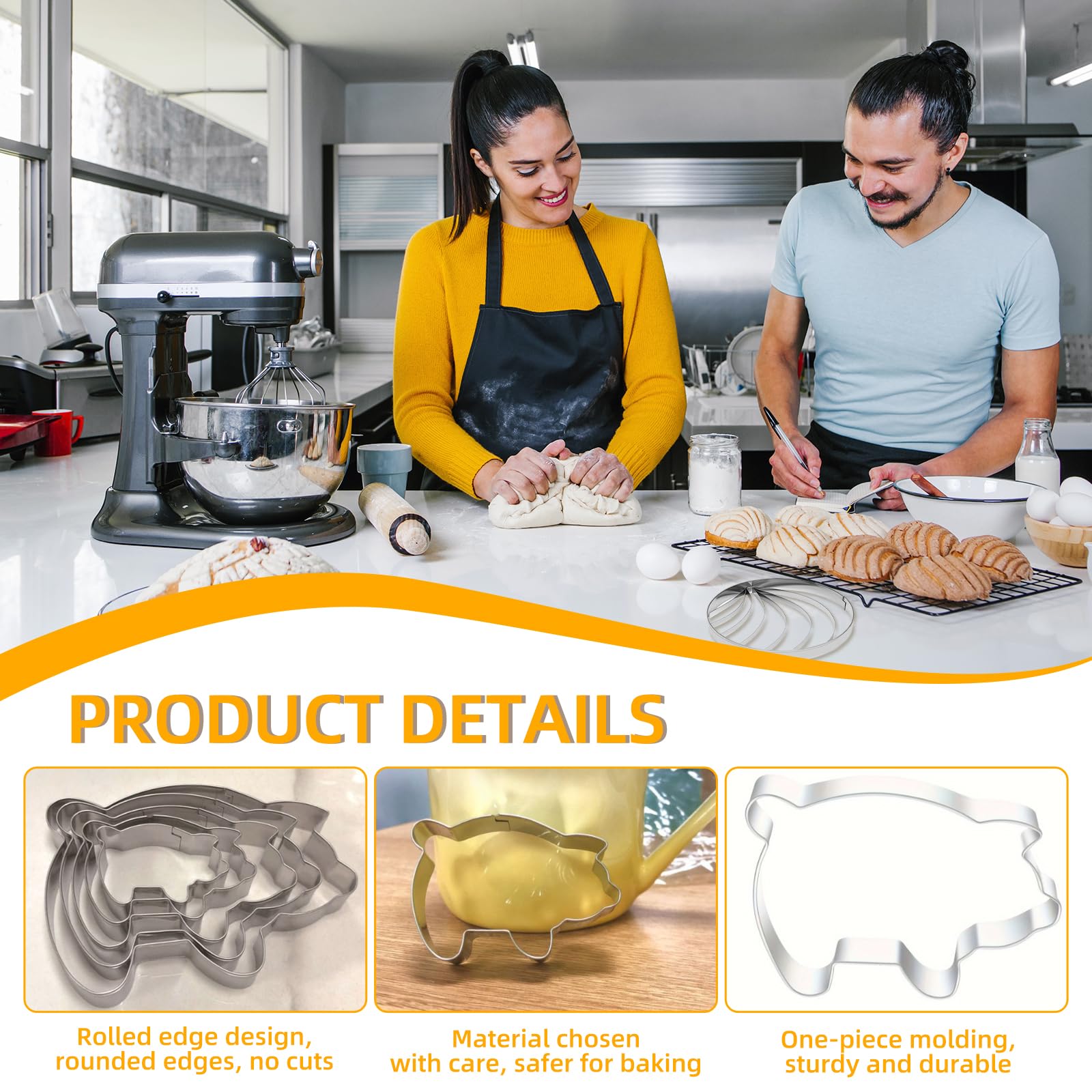 Alunduto cookie cutters are dishwasher safe for quick cleanup after baking.
