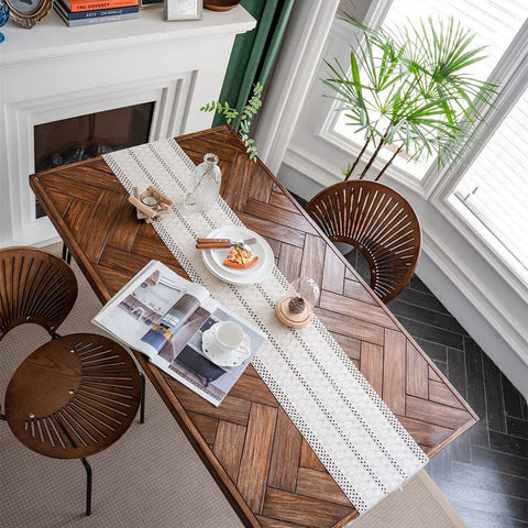 Alynsehom eco-friendly materials table runner blends sustainability with style