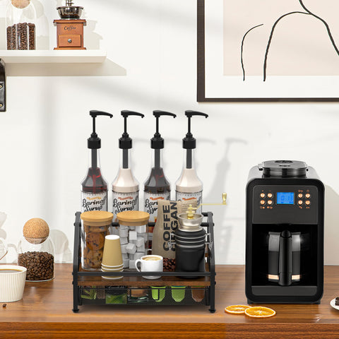 Alyoen syrup bottle storage on counter preserves bottle stability