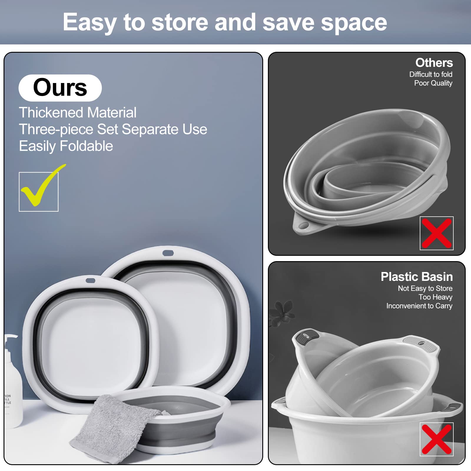 ALYSTER anti-slip bottom grey provides stable performance on any surface