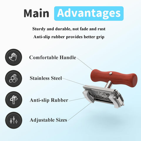 Amadething anti-slip teeth firmly grip lids, reducing effort on stubborn jars