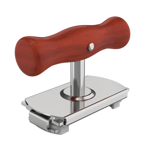 Amadething jar opener with wood handle offers a secure grip for easier lid twisting