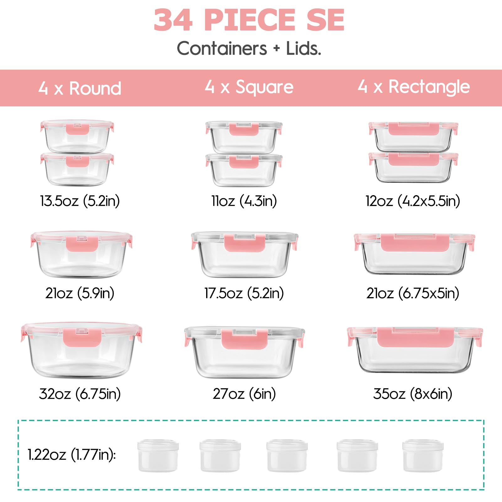AMALEKO airtight glass containers prevent spills and keep leftovers fresh.