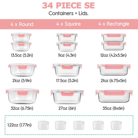 AMALEKO airtight glass containers prevent spills and keep leftovers fresh.