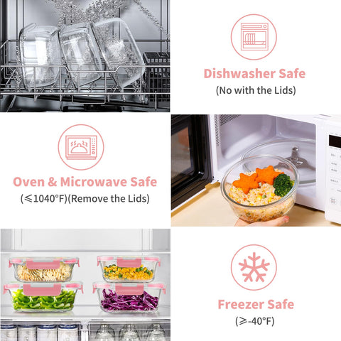 AMALEKO clear glass design lets you see contents at a glance.
