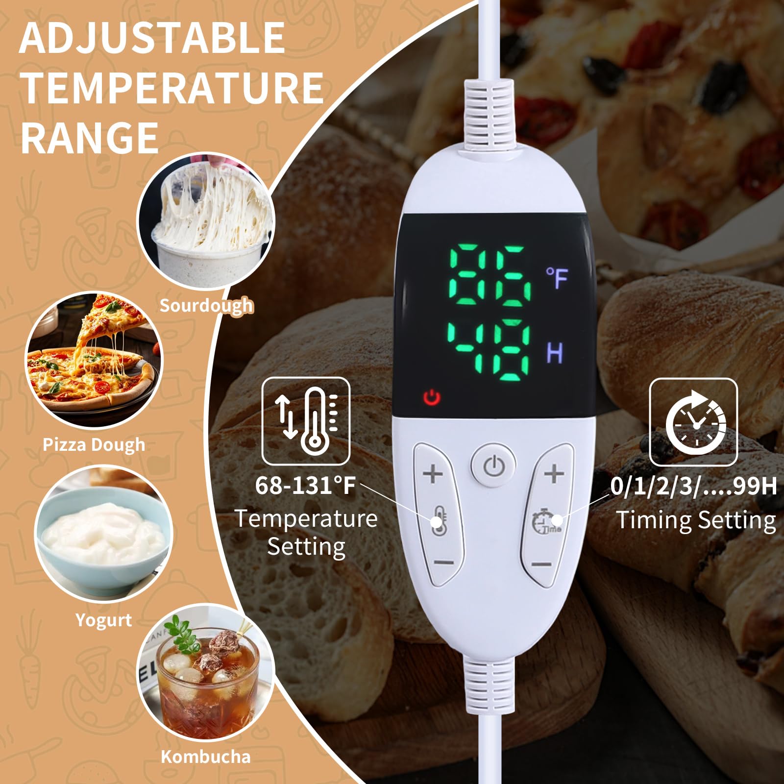 Amalflorid proofer front angle highlighting compact space-saving design