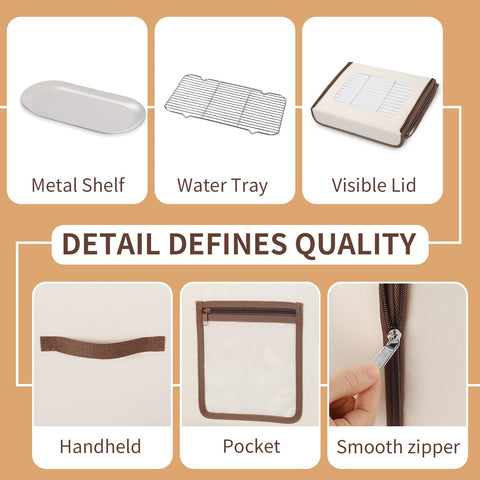 Amalflorid interior lining is easy to wipe clean between batches