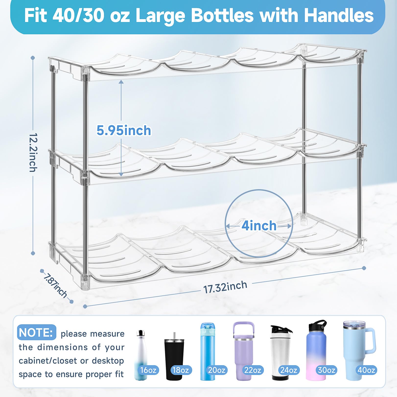 Amaoot cabinet storage bottle organizer fits pantry shelves for easy access.