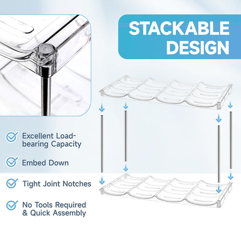 Amaoot slots keep bottles upright and easy to access