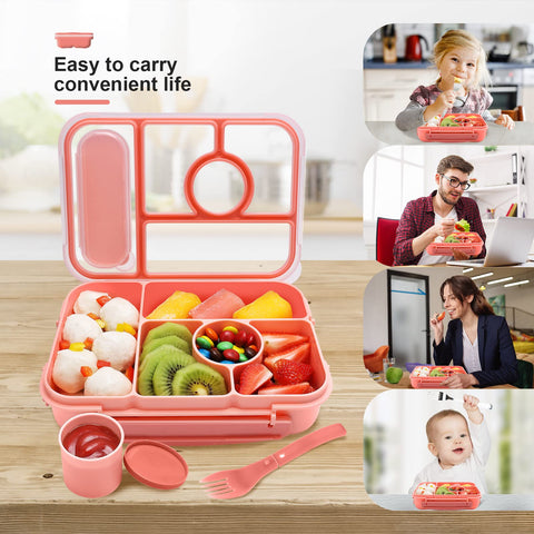 Amathley 1300 ml capacity bento box shown with spacious compartments.
