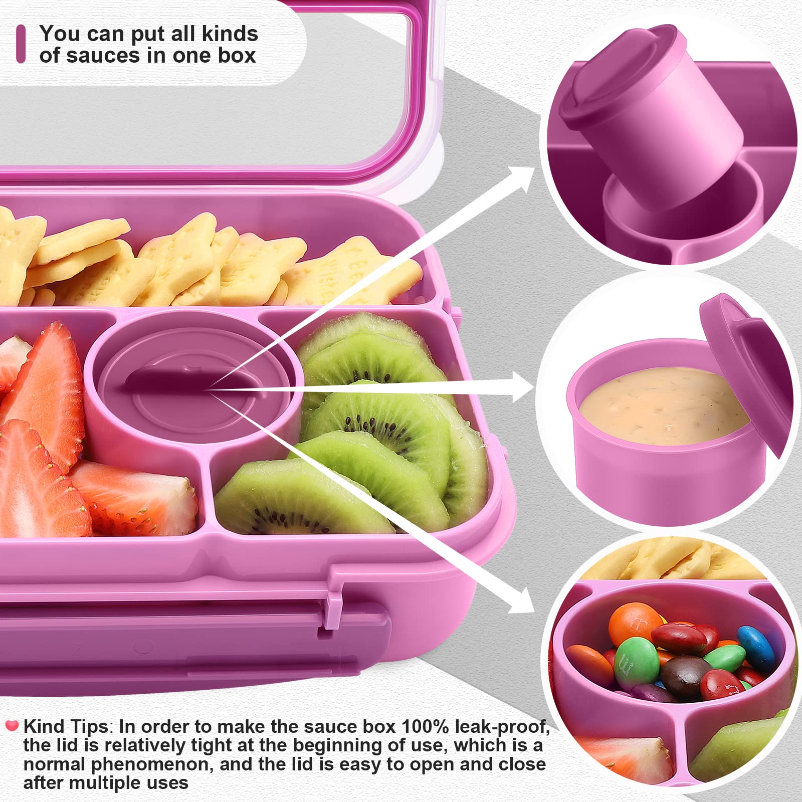 Amathley bento box displayed as dishwasher-safe for easy cleaning.
