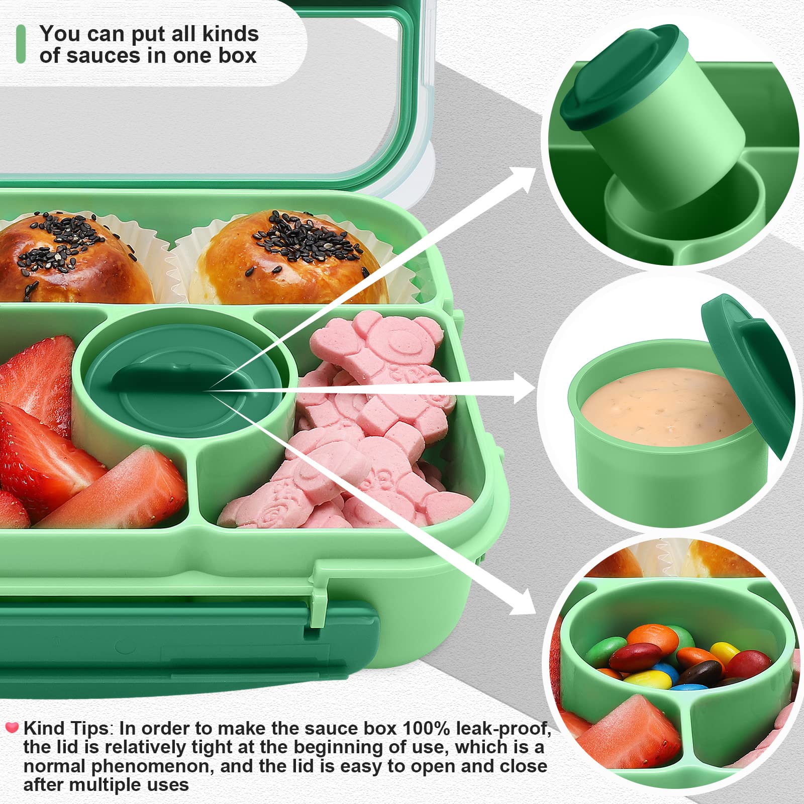 Amathley bento box is dishwasher safe for easy cleaning