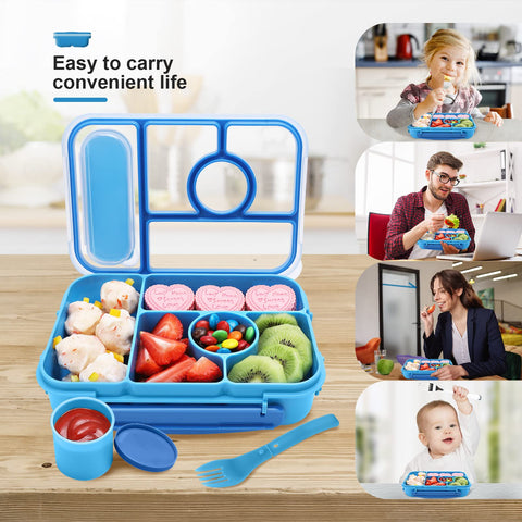 Five-compartment design with 1300 ml capacity for balanced meals