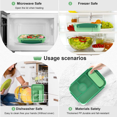 Amathley bento box is freezer safe for meal prep storage
