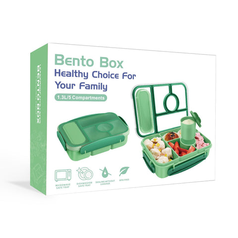 Amathley bento box features a lightweight design for portable lunches