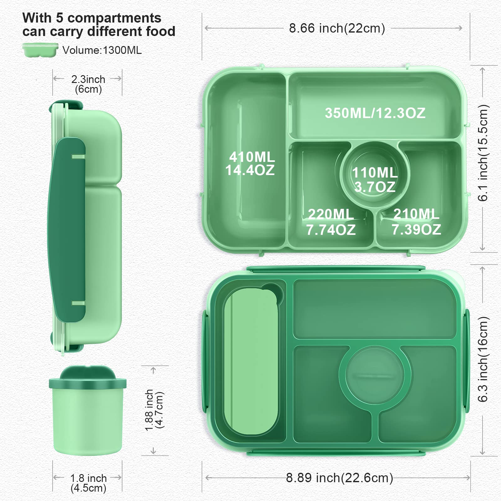 Amathley bento box is microwave safe for quick reheating