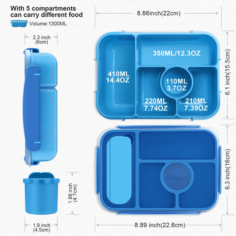 Included sauce containers for dressings and dips