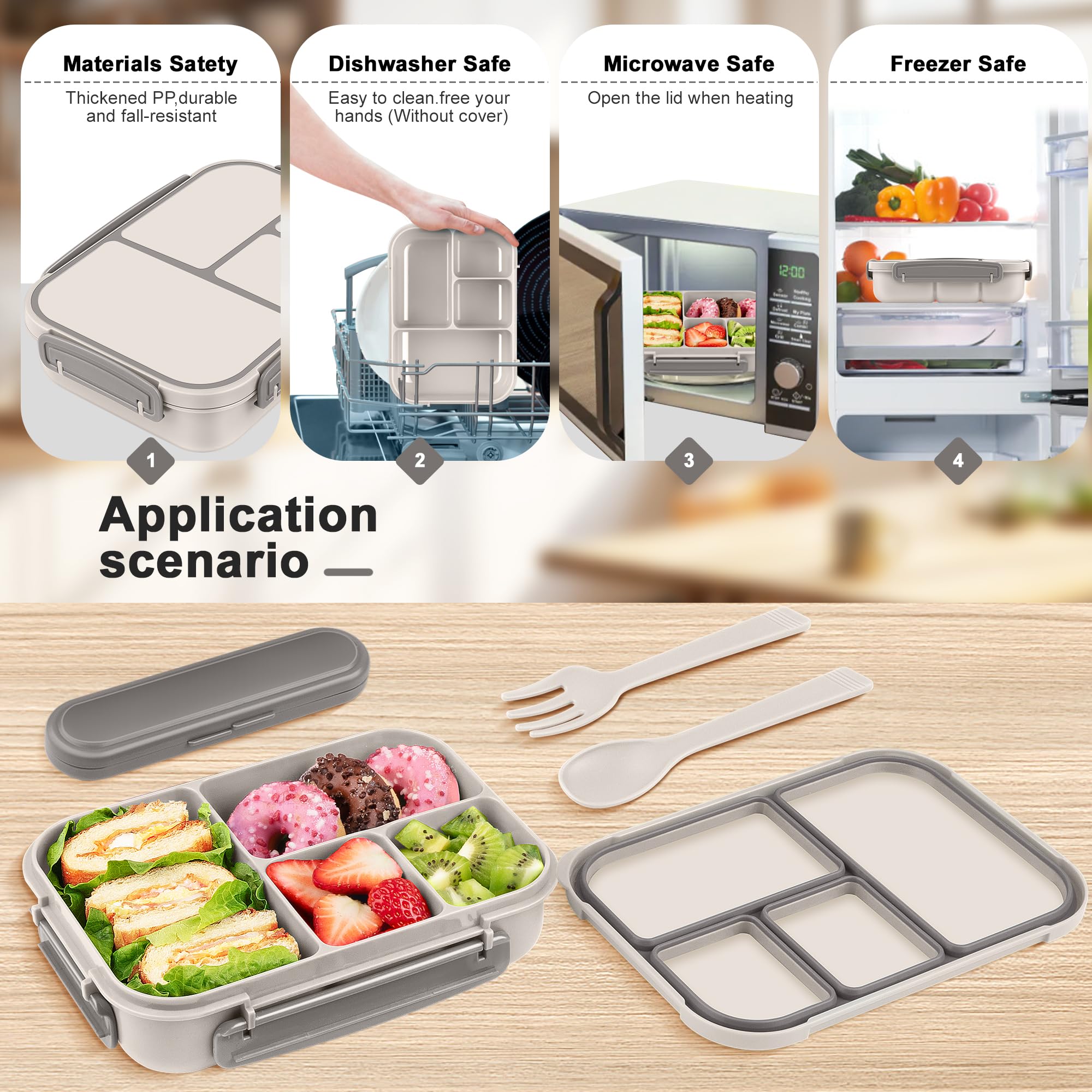 Amathley dishwasher-safe container simplifies cleaning after meals.