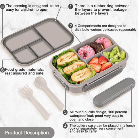 Amathley leakproof lid clips prevent spills during travel.
